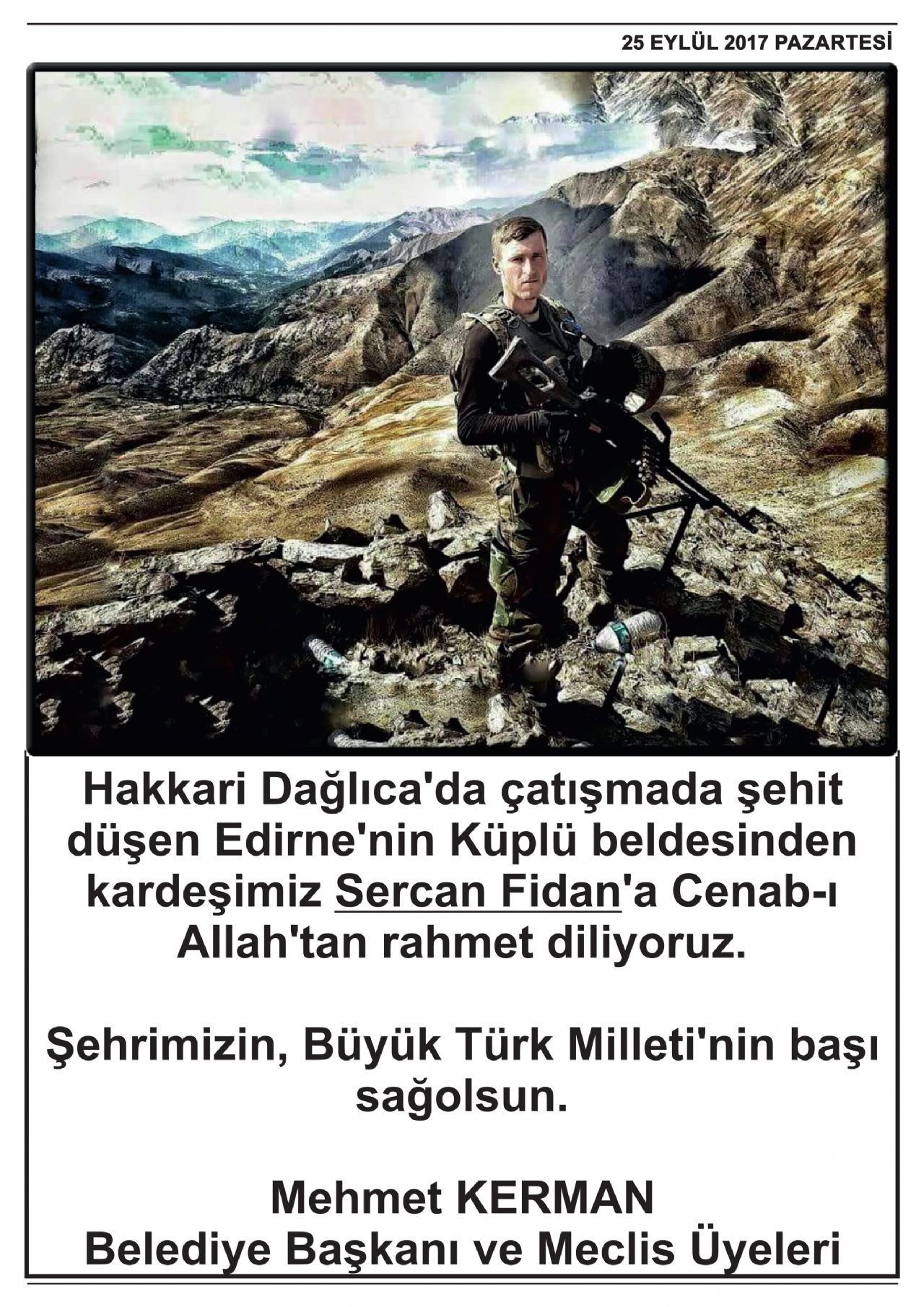 25 Eylül 2017